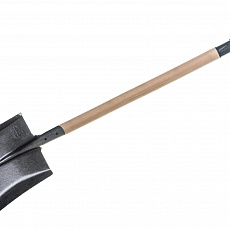 Лопата Zolder "Народная" совковая песочная с черен,V-ручкой/пруж-рессорная сталь 238266