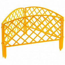 Забор декор "Сетка" желтый 24х320 см/Palisad 65001