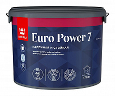 ТИККУРИЛА краска ЕВРО POWER 7 А интерьерная стойкая к мытью мат 9 л
