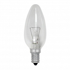 Лампа накаливания "Свеча прозрачная" 40 Вт-230 В-Е14 TDM