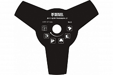 Диск для триммера Denzel 255*25,4 мм/толщина 1,6 мм/3 лезвия 96325